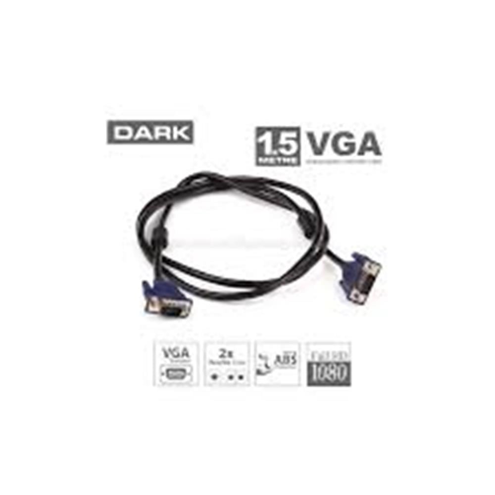 DARKDark DK CB VGA1501.5mt VGA Kablosu (Erkek-Erkek)8697939906965