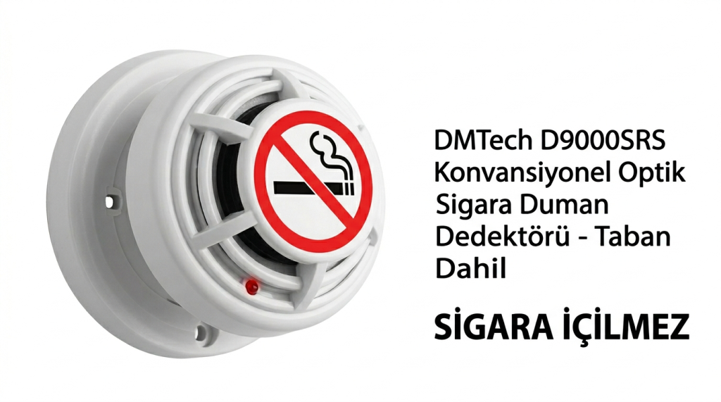 DMTechDMTech D9000SRS Konvansiyonel Optik Sigara Duman Dedektörü + Taban DahilD9000SRS