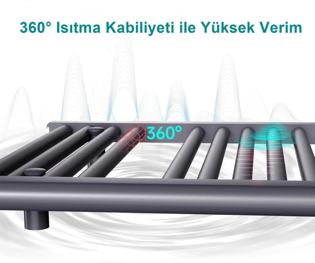 DuffmartDuffmart Rainbow 4/10 Düz 40x100 cm Antrasit HavlupanDR99149