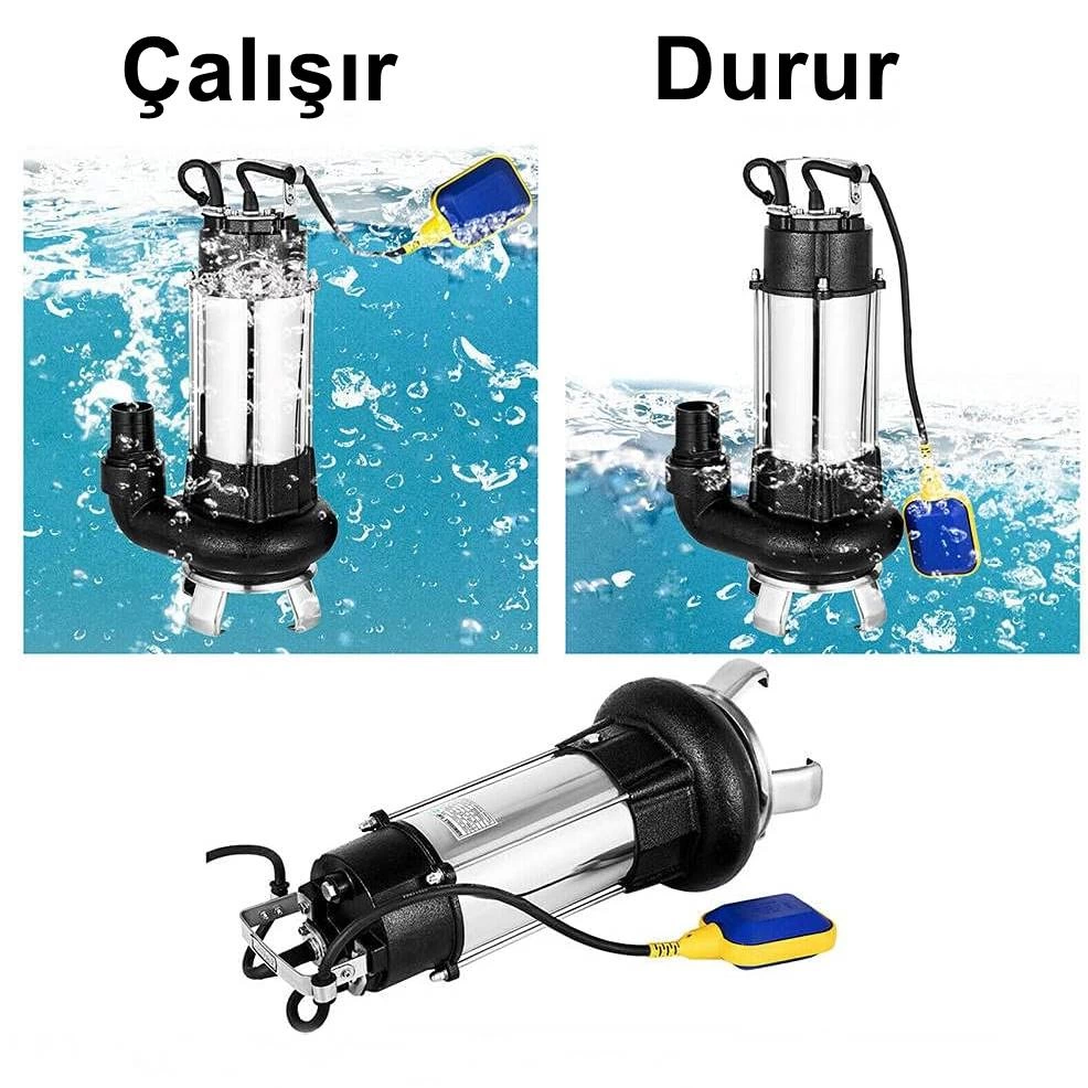 DuffmartDuffmart V1100F-B Pis Su Foseptik Parçalayıcılı Açık Fanlı Dalgıç PompaDS37077