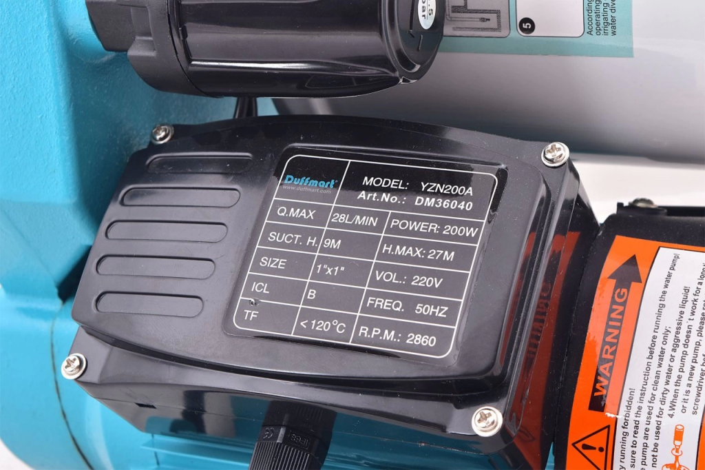 DuffmartDuffmart YZN200A Otomatik Sıcak-Soğuk Su HidroforuDM36040