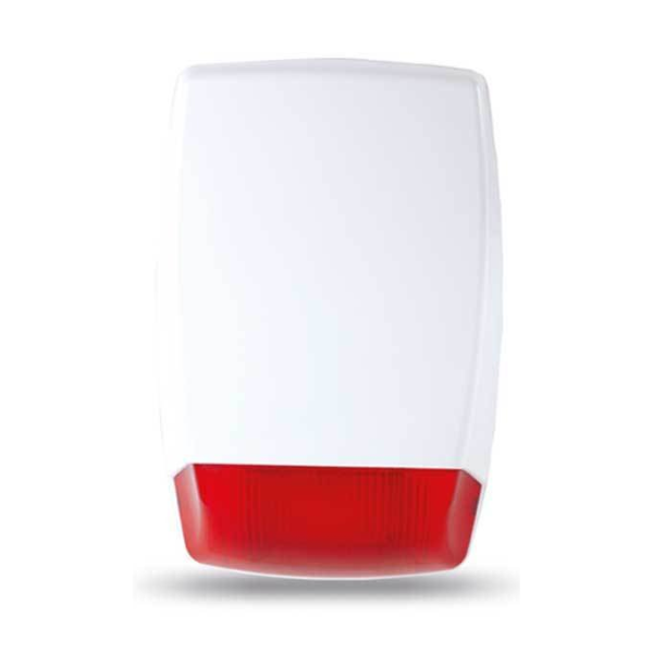 EDSEDS AS240K RF Yürüyen LED Kırmızı Flaşörlü Kablosuz Harici SirenAS240K RF