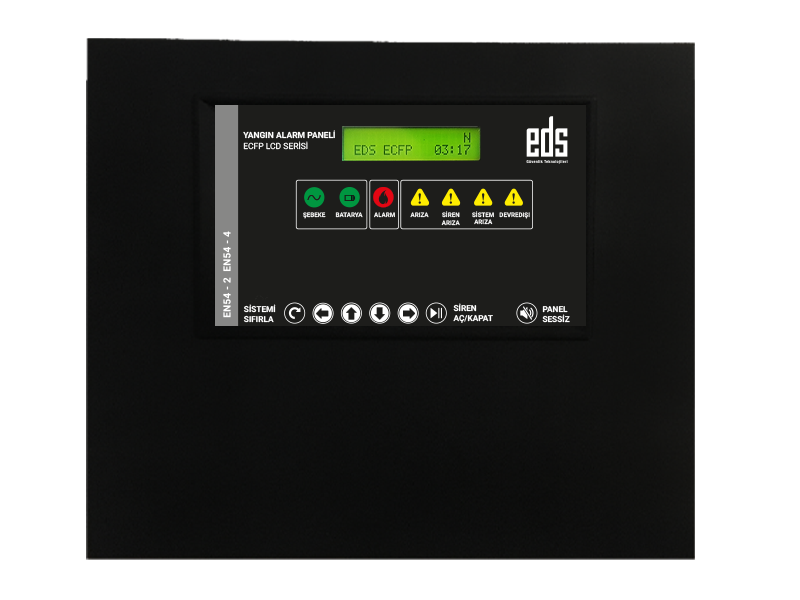 EDSEDS ECFP2M 2 Bölgeli Konvansiyonel Yangın Algılama Paneli  Metal Kutu EN54 SertifikalıECFP2M