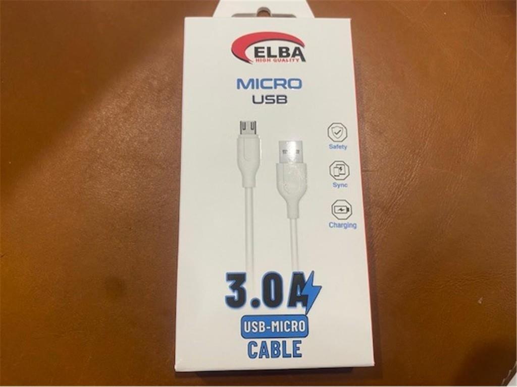 ELBAElba Elb25-M3a Micro Usb 3A Şarj Kablosu 1Mt Hızlı Şarj8698521886887