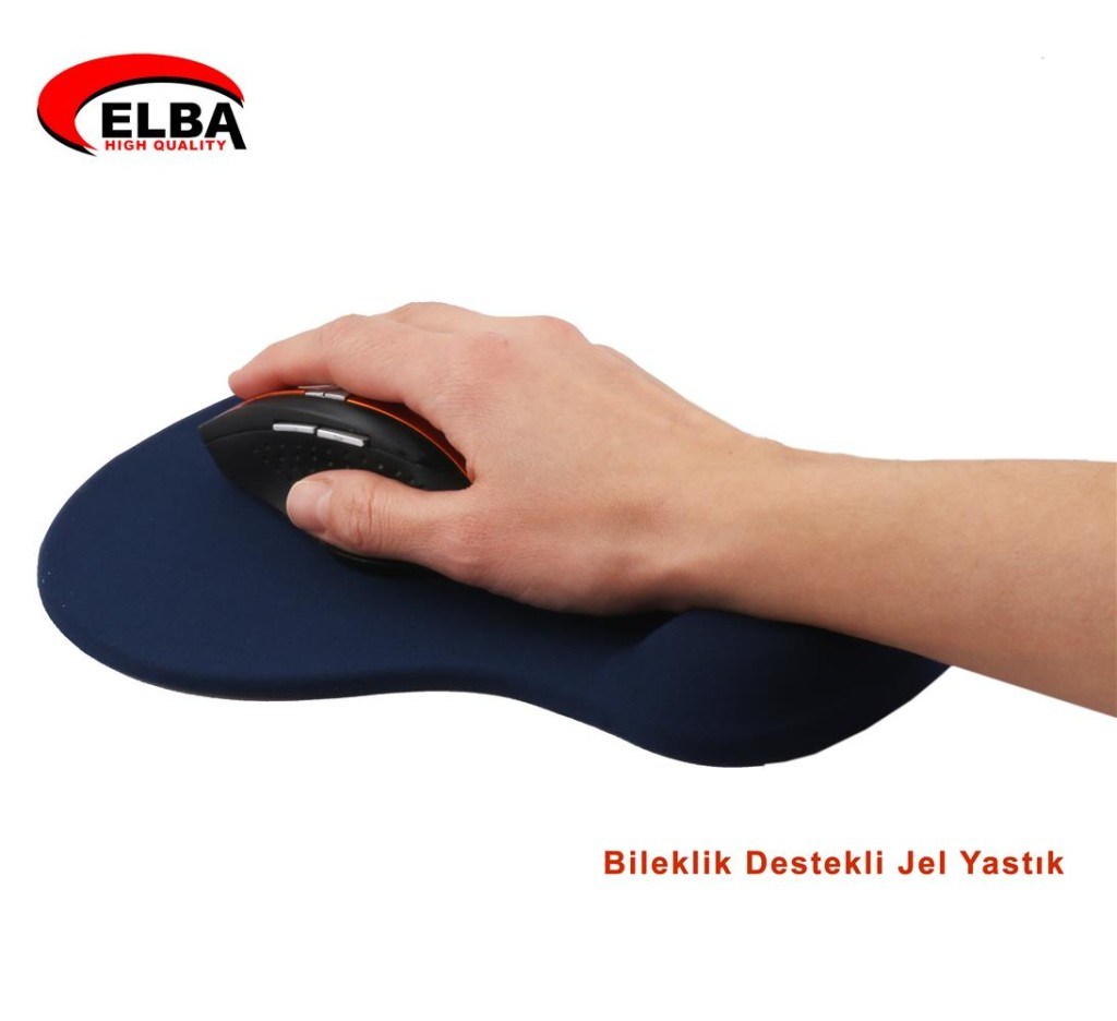 ELBAElba K06152 Bileklikli Jel Mouse Pad Mavi8698521891300