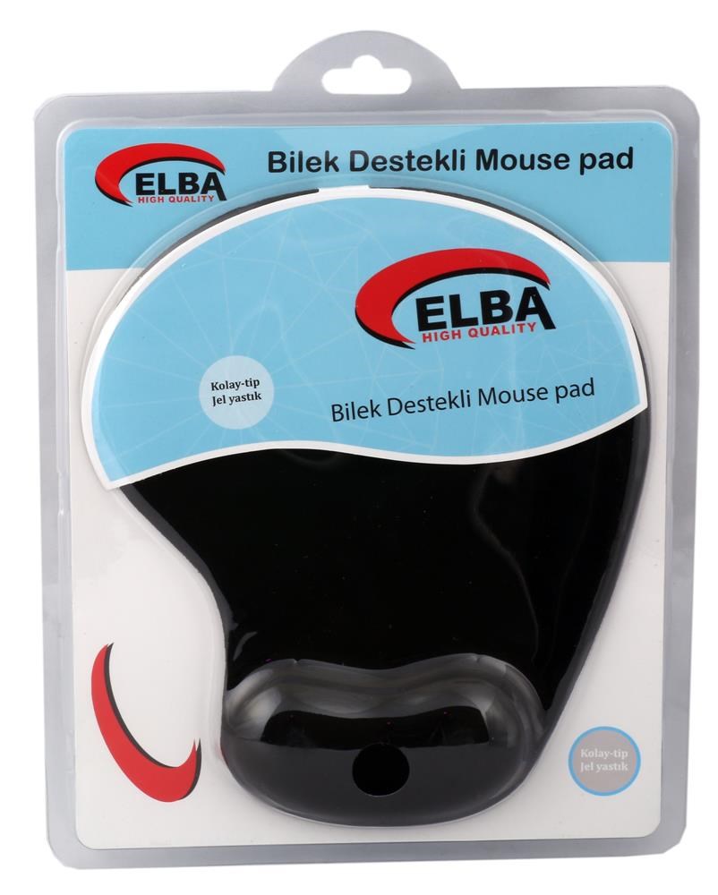 ELBAElba K06152 Bileklikli Jel Mouse Pad Siyah8698521891317