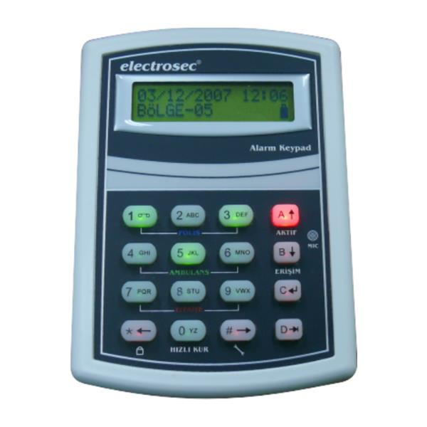 ElectrosecElectrosec DAP-06KP Lcd Ekranlı Alarm KeypadDAP-06KP