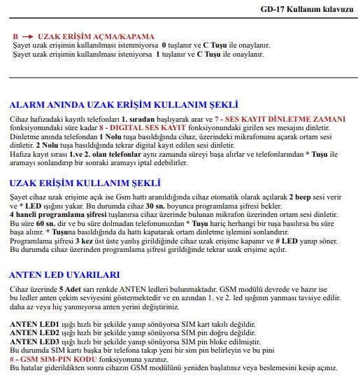 ElectrosecElectrosec GD -17 GSM Arama Modülü Dünyadaki Tüm Operatörlerle UyumluME-GD-17
