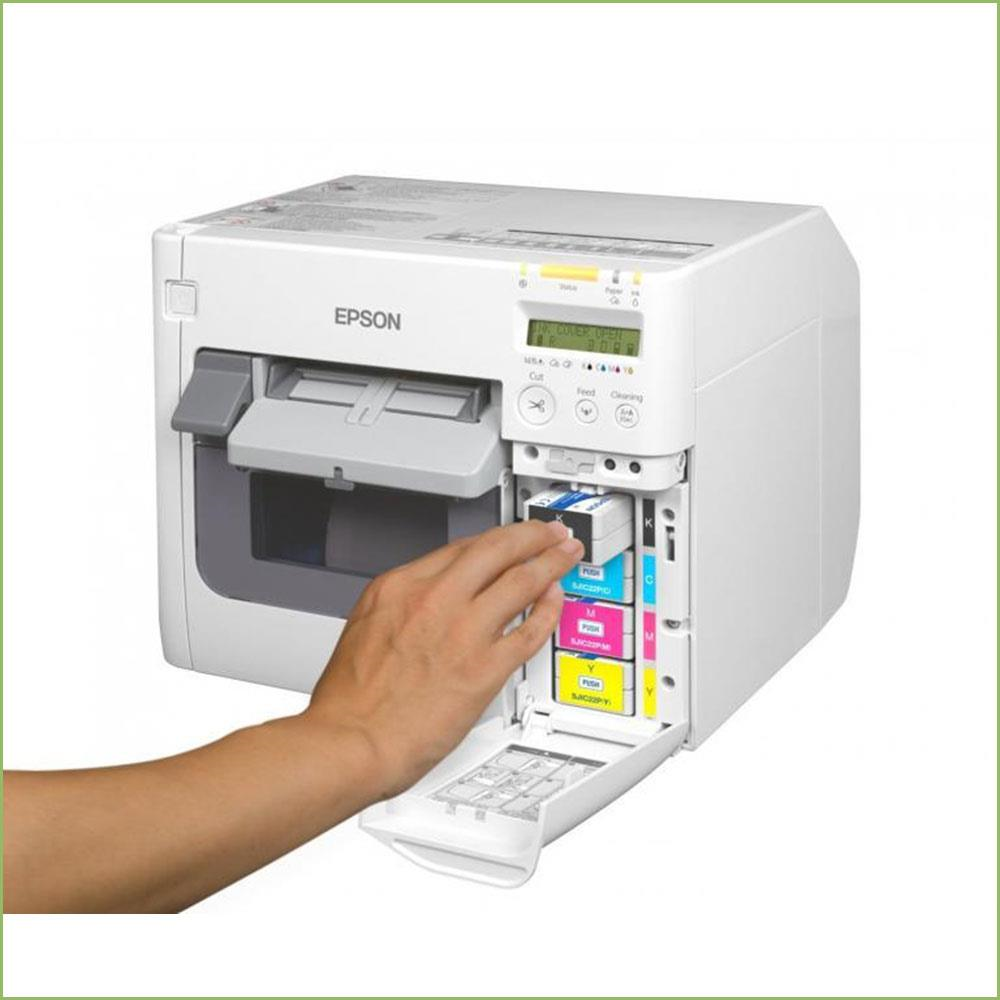 EpsonEpson Colorworks TM-C3500 Kartuş - Cyan (SJIC22P - C) C33S020602 ME-Cyan (SJIC22P