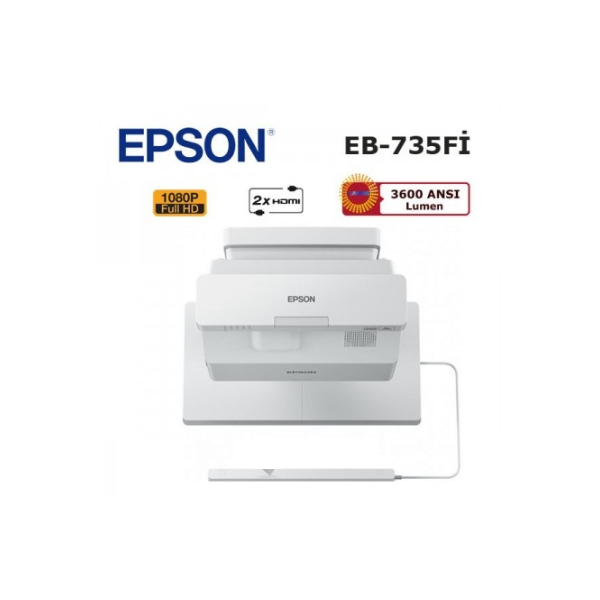 EpsonEPSON-EB-735Fi V11H876520 Kısa Mesafe Lazer Full HD İnteraktif ProjeksiyonEPSON-EB-735Fi