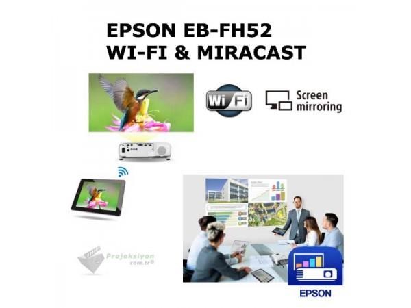 EpsonEpson EB-FH52 4000 ANSI Lümen Full HD Projeksiyon CihazıEB-FH52