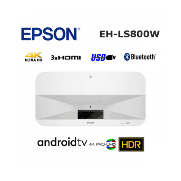 EpsonEpson EH-LS800W 4000 Ansı 4K Pro 3840x2160 Ultra HD Akıllı Lazer ProjeksiyonEH-LS800W