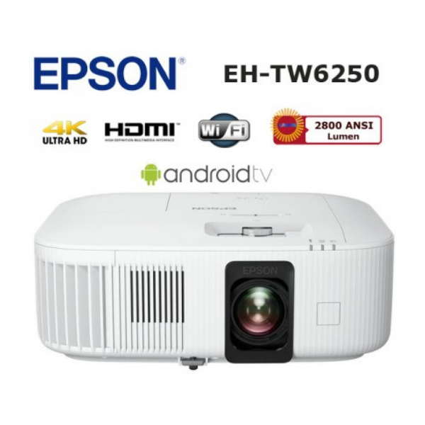 EpsonEpson EH-TW6250 4K Pro 2800 ANSI 3840x2160 UHD Projeksiyon CihazıEH-TW6250