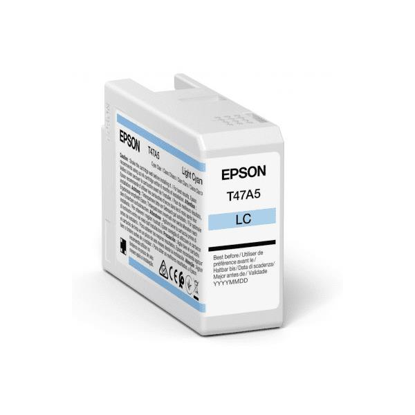 EpsonEpson Singlepack Light Cyan T47A5 UltraChrome Pro 10 ink 50ml Epson SureColor SC-P900 1 pc(s) (C13T47A500)T47A5 