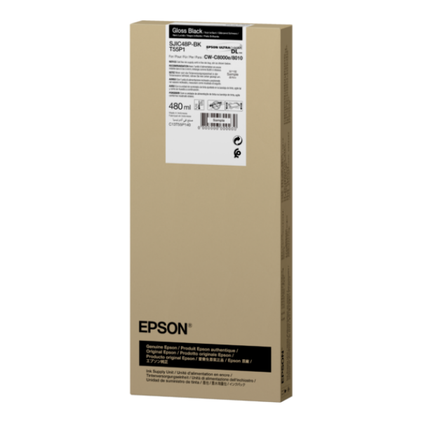 EpsonEpson SJIC48P(BK) Black mürekkep kartuşu for ColorWorks TM-C8000еSJIC48P(BK)