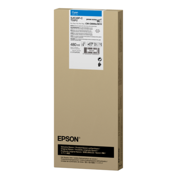 EpsonEpson SJIC48P(C) Cyan mürekkep kartuşu for ColorWorks TM-C8000eSJIC48P(C)