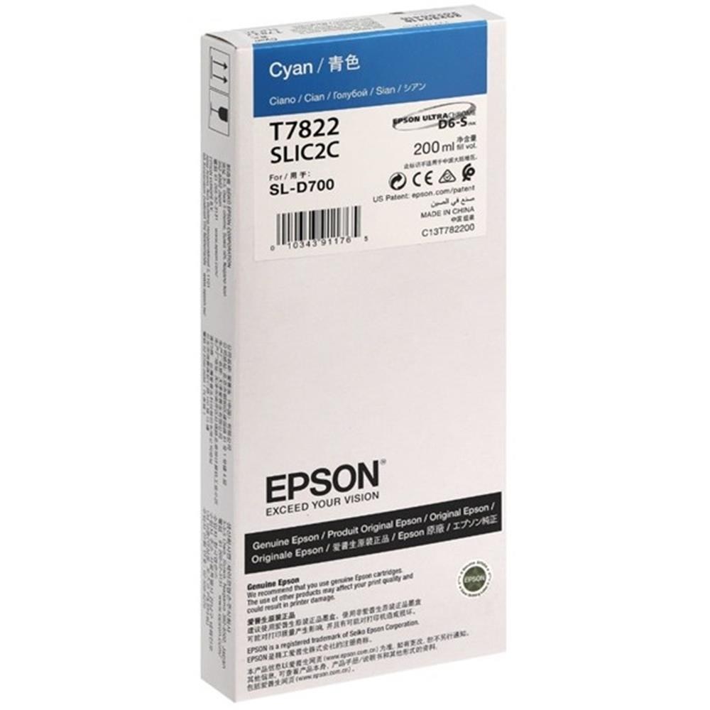 EpsonEPSON SURELAB SL-D700 CYAN MÜREKKEP C13T78220N8715946728438