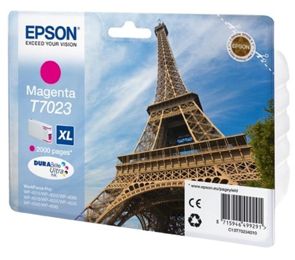EpsonEpson T7023 Magenta Kırmızı 2.000 Sayfa Mürekkep Kartuş T702340108715946499291