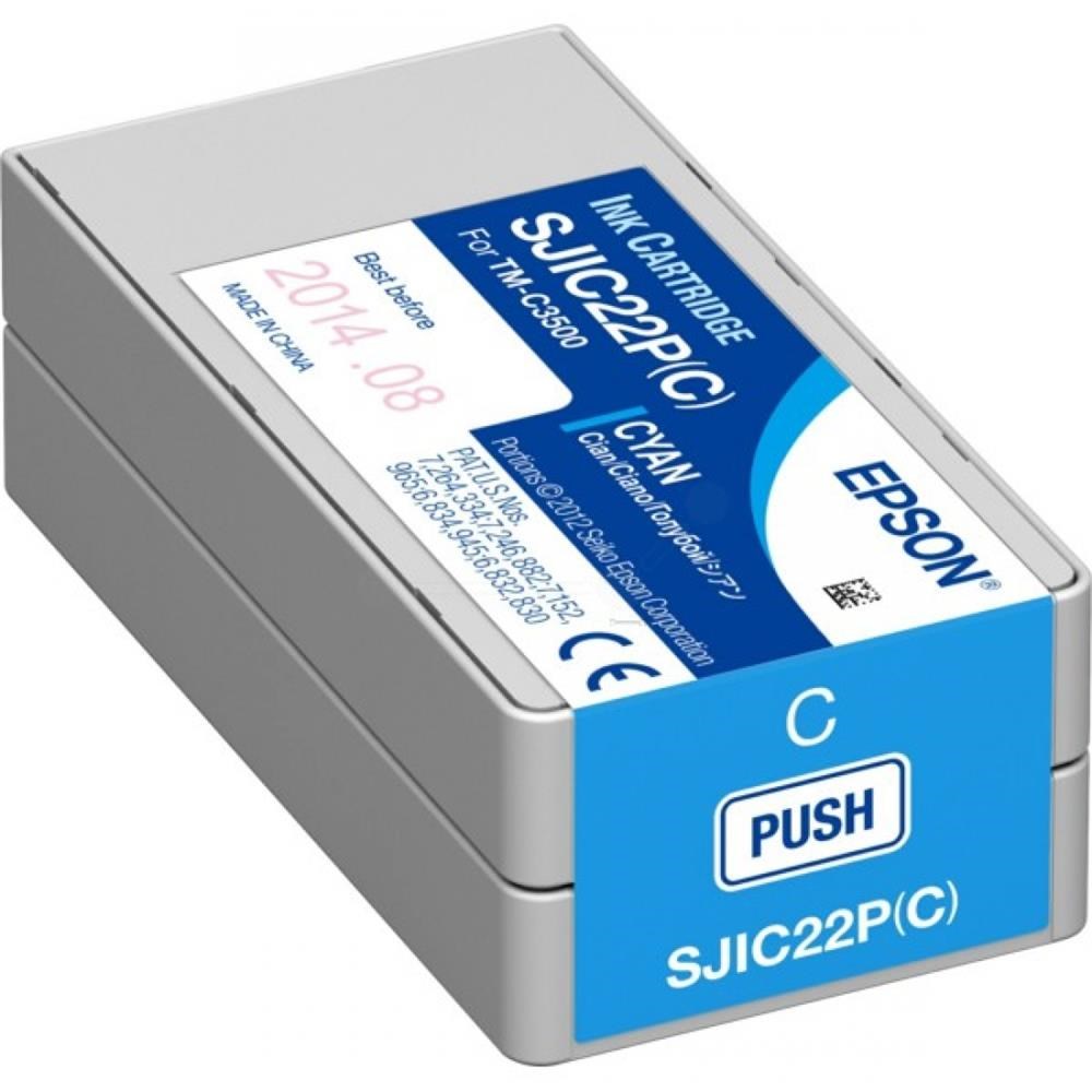 EpsonEpson TM-C3500 Cyan Mavi Mürekkep Kartuş SJIC22P(C) S0206028715946534244