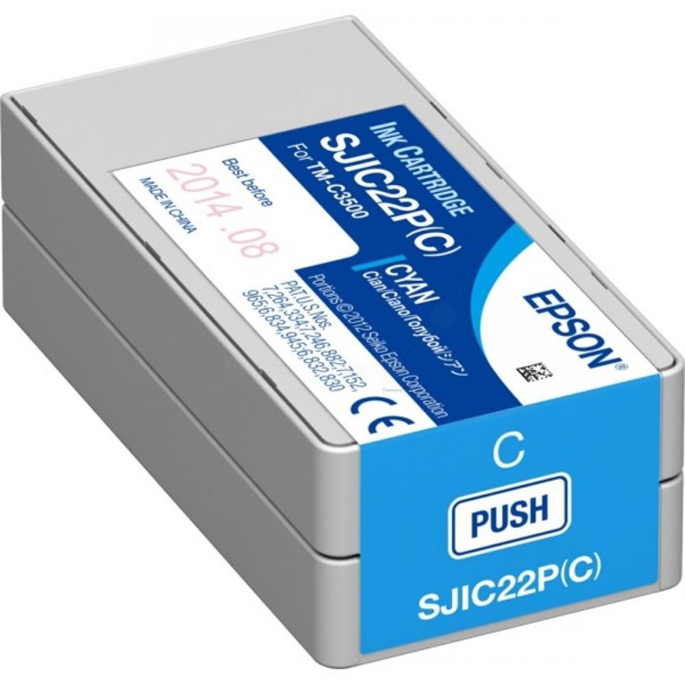 EpsonEpson TM-C3500 Cyan Mavi Mürekkep Kartuş SJIC22P(C) S0206028715946534244
