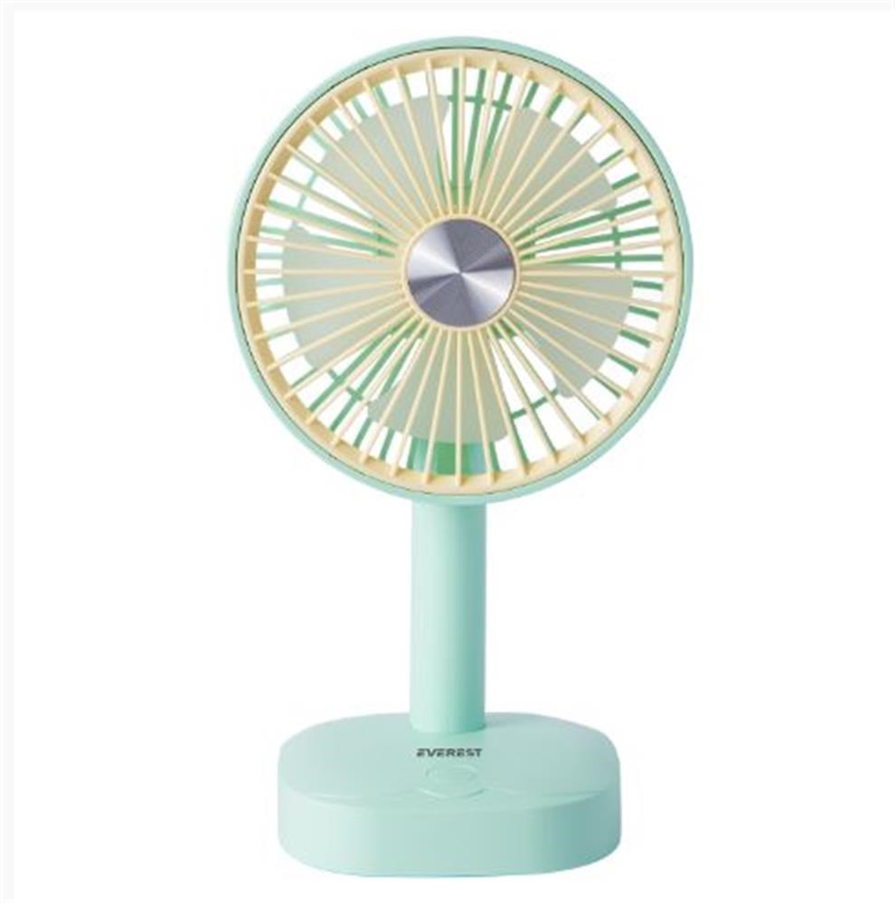 EVERESTEverest EFN-510 Yeşil- Sarı 1200mAh 5 İnç 3 Hız Kademeli Dönebilen Masaüstü Usb Fan8680096142130