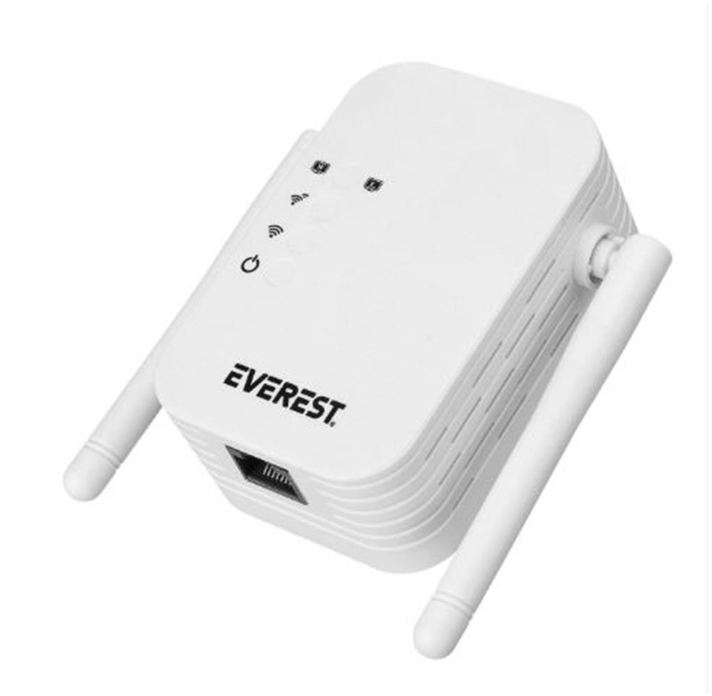 EVERESTEverest EWR-N302 2.4GHz 300Mbps 1xWAN-LAN Port 2x2dBi Anten Repeater+AP Kablosuz Menzil Genişletici8680096113949