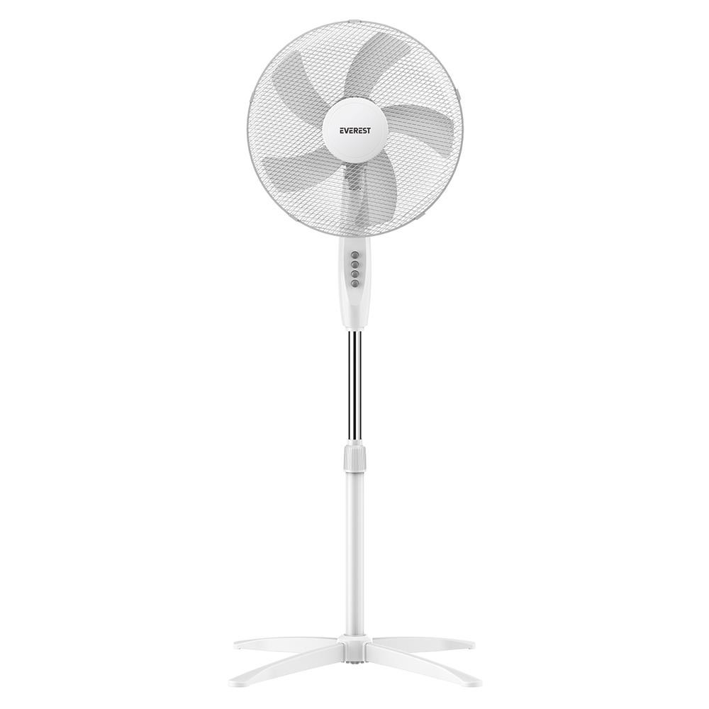 EVERESTEverest FAN10 Valora Air Beyaz-Gri 16 Maks 45W 3 Kademe 1200RPM Yıldız Ayak 5 Bıçaklı Vantilatör8680096149801