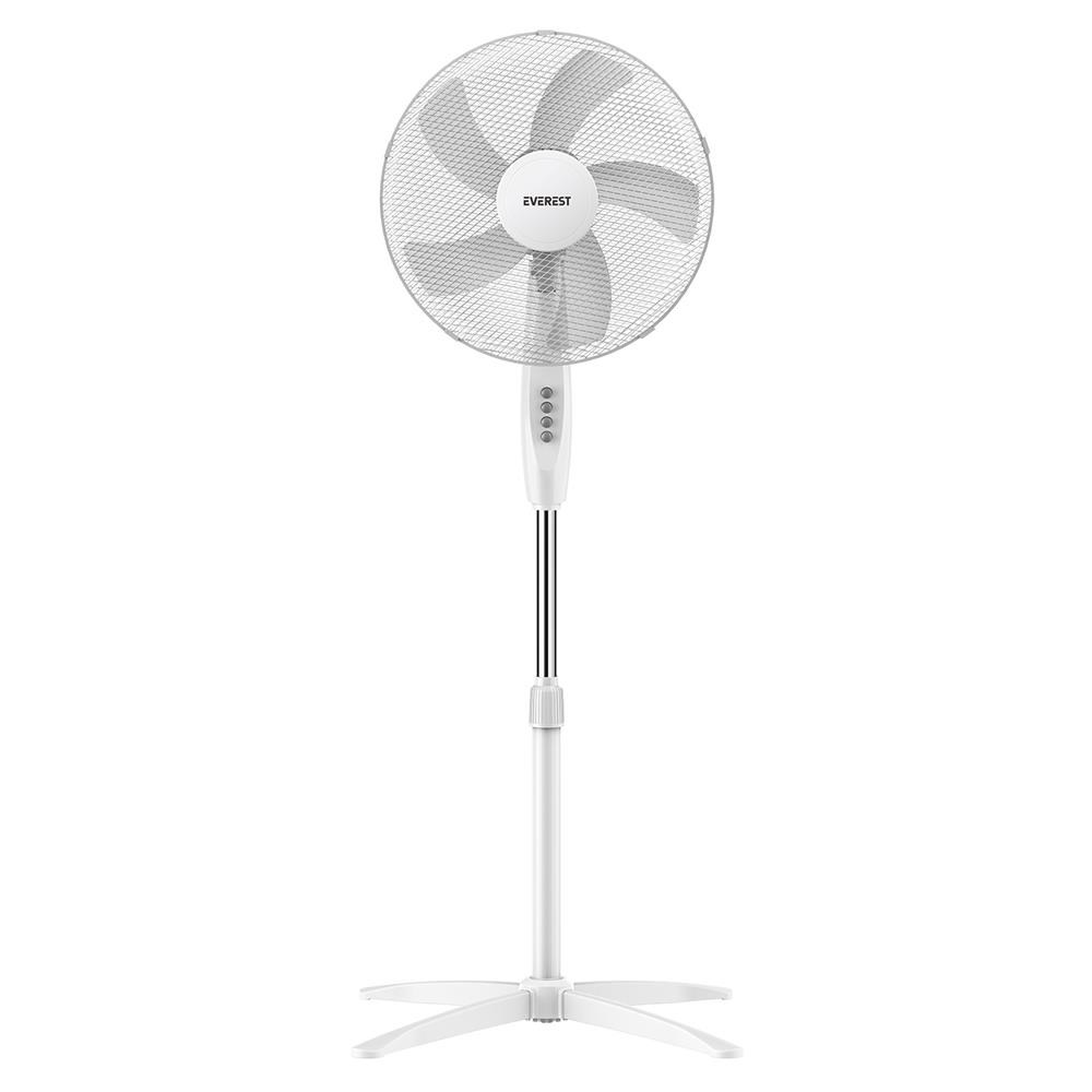 EVERESTEverest FAN10 Valora Air Beyaz-Gri 16 Maks 45W 3 Kademe 1200RPM Yıldız Ayak 5 Bıçaklı Vantilatör8680096149801
