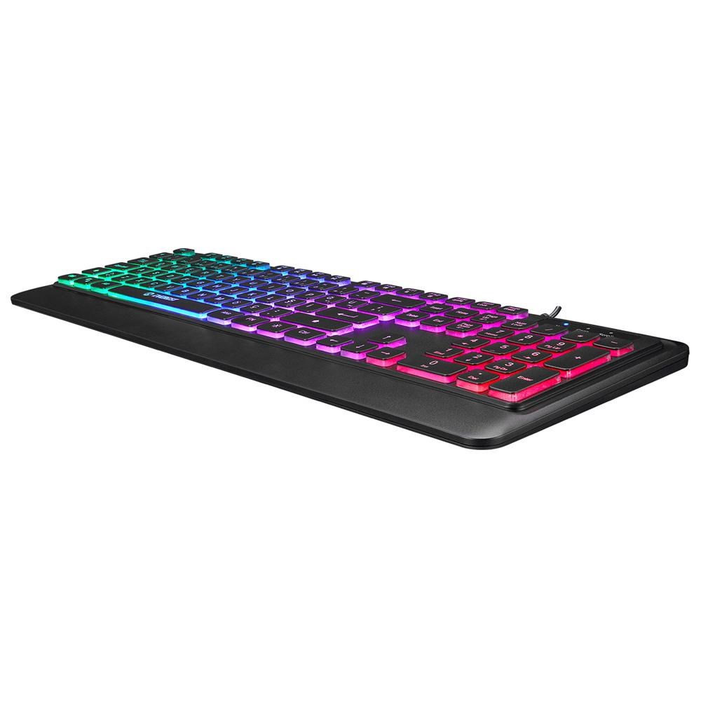 EVERESTEverest KB-2025 Siyah USB Rainbow Backlight Membrane Gaming Oyuncu Klavye8680096113734