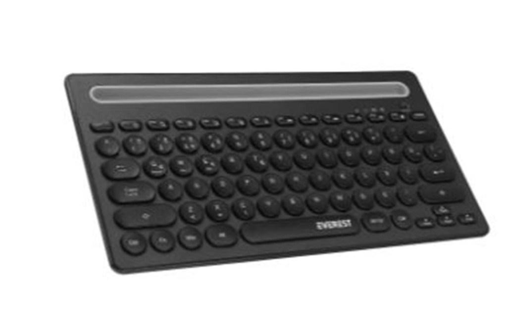 EVERESTEverest KB-BT84 Siyah-Gri Bluetooth Ultra İnce+Şarjlı Q Mac-Win-Android-Ios Uyumlu Kablosuz klavye8680096127175