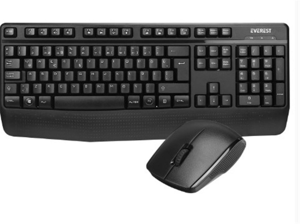 EVERESTEverest KM-3335 Siyah Ikisi bir arada 2 in 1 Kablosuz Q Multimedia Klavye + Mouse Set8680096122361