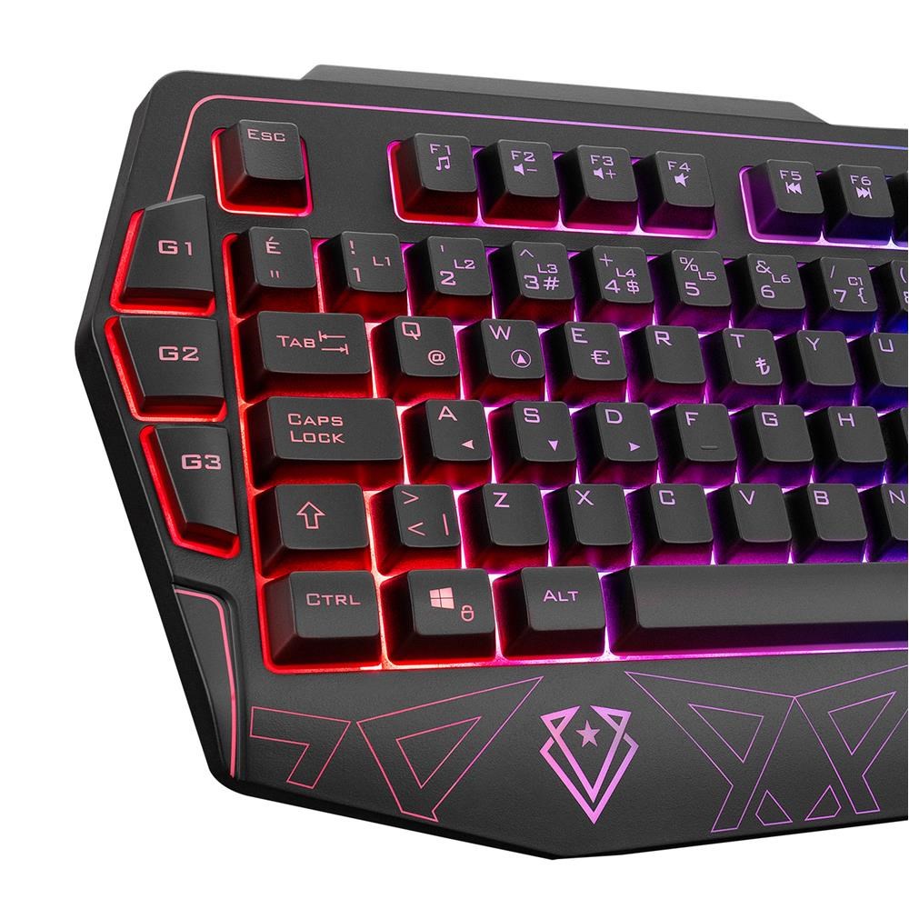 EVERESTEverest KM-6168 FORMULA COMBO Usb 3 Makro Tuşlu RGB Aydınlatmalı Q Gaming Oyuncu Klavye Mouse Set8680096112041