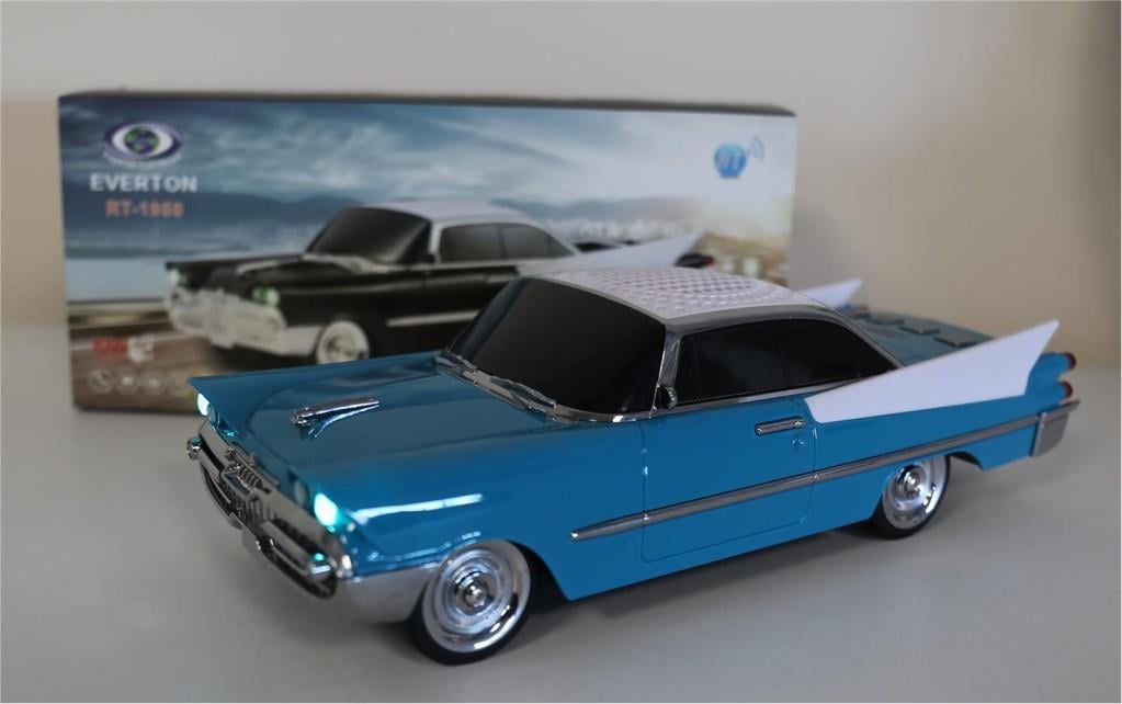 EVERTONEVERTON RT-1950 Turkuaz Arabalı  Bluetooth Fm-Usb-Tf-Aux Şarjlı Nostaljik Radyo8698521888720