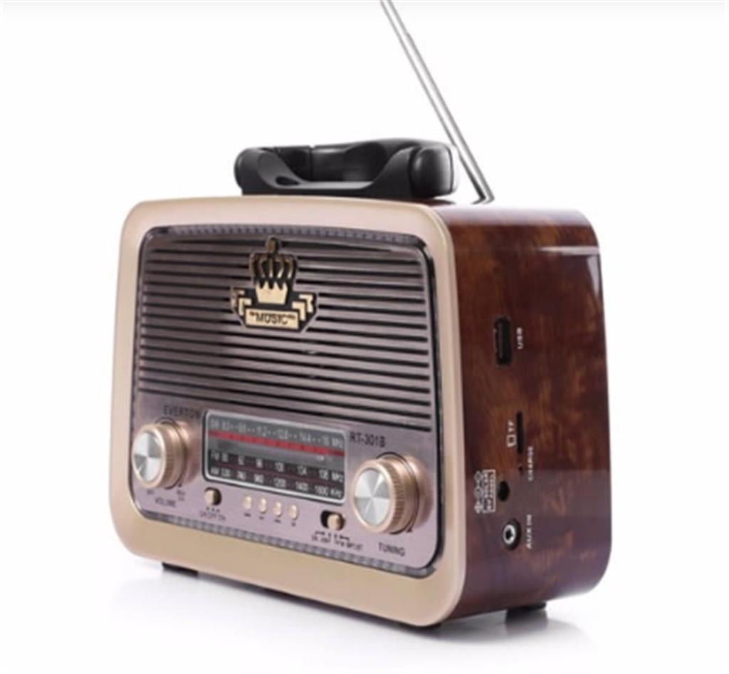 EVERTONEverton RT-301 Bluetooth-USB-SD-FM Şarjlı  Nostaljik Radyo El Fenerli7453003090708