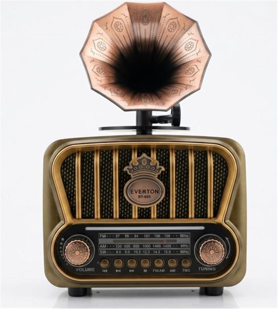 EVERTONEverton RT-605 Şarjlı,  Nostaljik Radyo( Bluetooth-USB-SD-FM)7453351160504