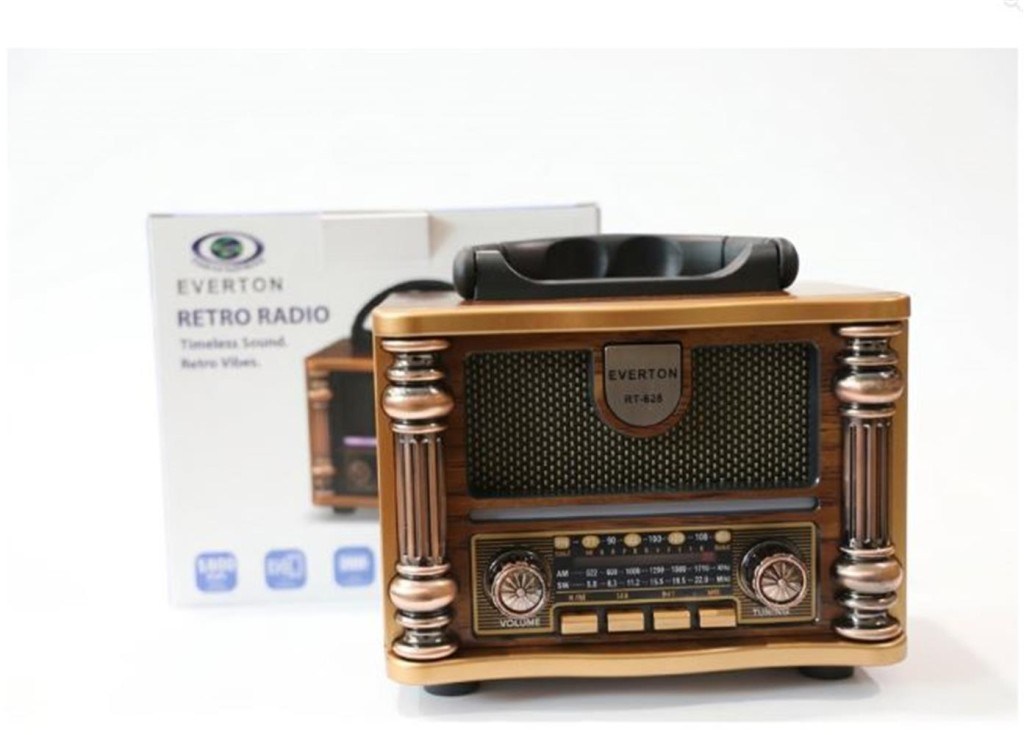 EVERTONEverton Rt-628  Retro Vibes Bluetooth Fm-Usb-Tf-Aux Şarjlı Nostaljik Radyo Led7453351176284