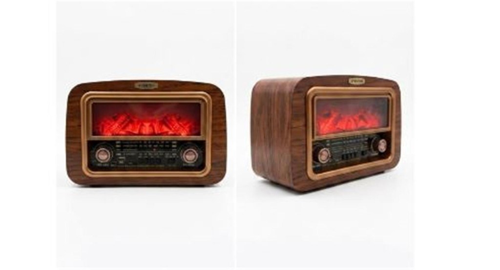 EVERTONEverton Rt-742 Şömine Göstergeli  Bluetooth Fm-Usb-Tf-Aux  Şarjlı Nostaljik Radyo7453351174204