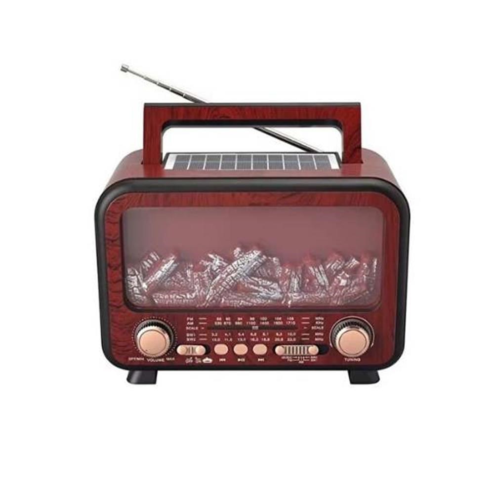 EVERTONEverton Rt-754  Bluetooth Fm-Usb-Tf-Aux  Şarjlı Nostaljik Radyo (Solar Panel)6904355707543