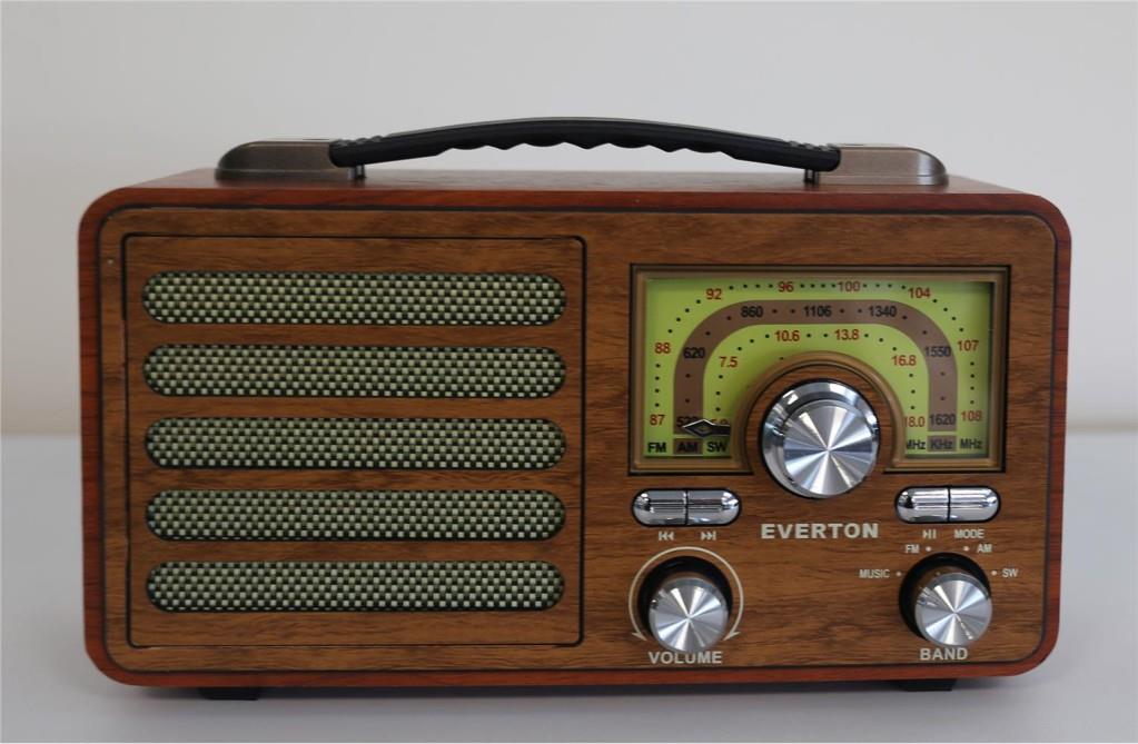 EVERTONEverton Rt-755 Bluetooth Fm-Usb-Tf-Aux Şarjlı Nostaljik Radyo7453025187752
