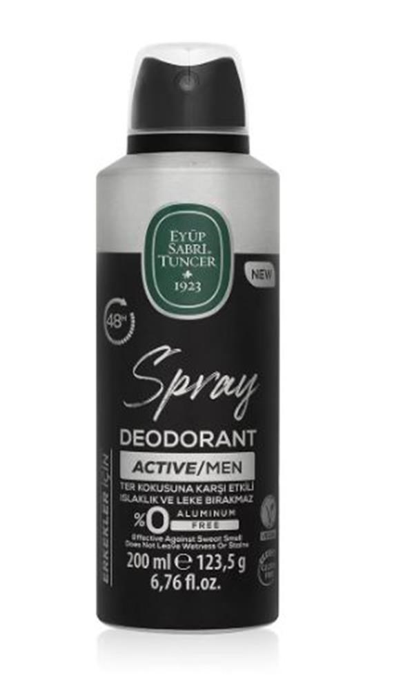 EYÜP SABRİ TUNCEREyüp Sabri Tuncer Active - Erkek Sprey Deodorant 200 ml8691685027523