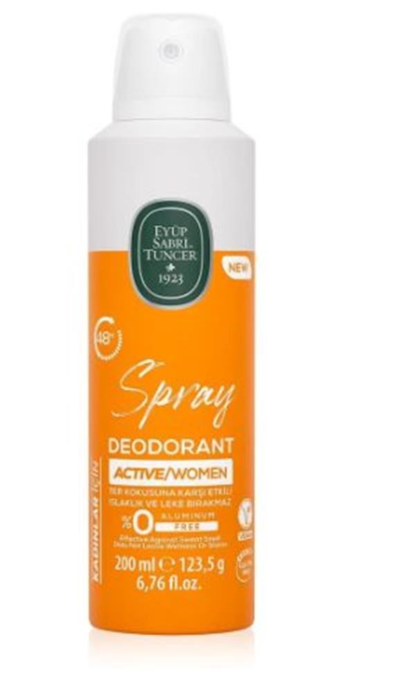 EYÜP SABRİ TUNCEREyüp Sabri Tuncer Active - Kadın Sprey Deodorant 200 ml8691685027509