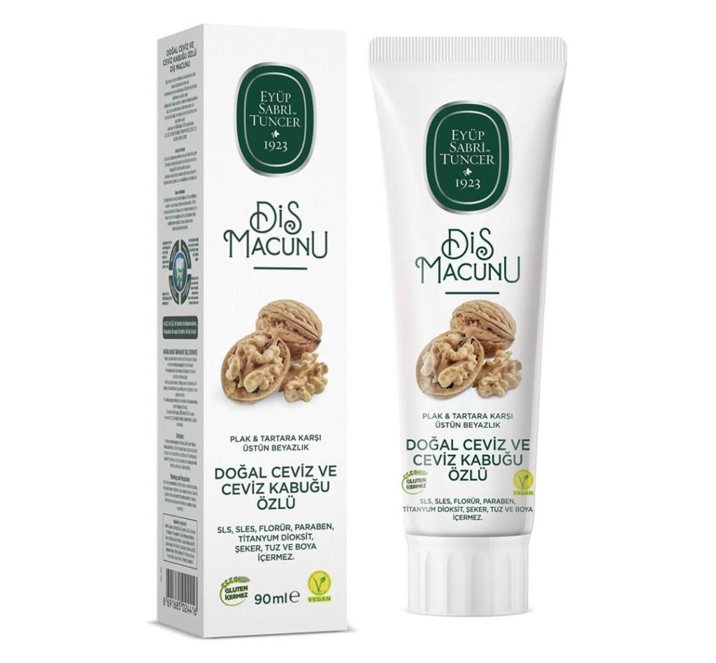 EYÜP SABRİ TUNCEREyüp Sabri Tuncer Doğal Ceviz Ve Ceviz Kabuğu Özlü Macunu 90ml8691685024416