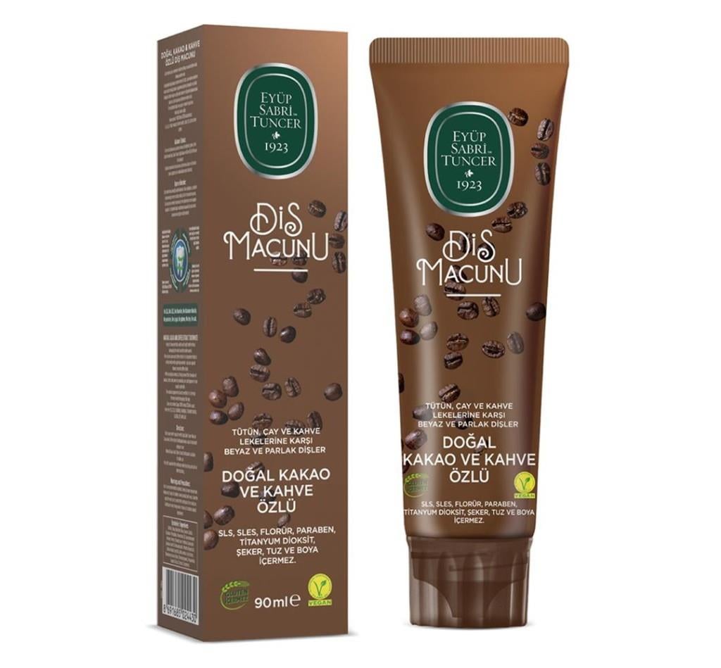 EYÜP SABRİ TUNCEREyüp Sabri Tuncer Doğal Kakao ve Kahve Özlü Macunu 90ml8691685024430