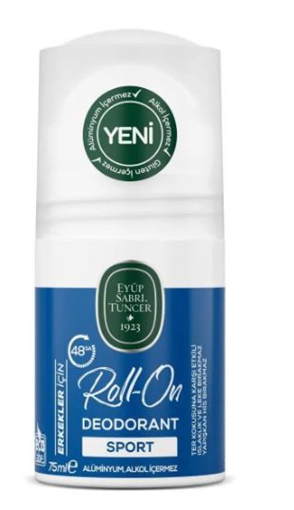EYÜP SABRİ TUNCEREyüp Sabri Tuncer Roll-on Deodorant -Sport  Erkek 75ml8691685026724