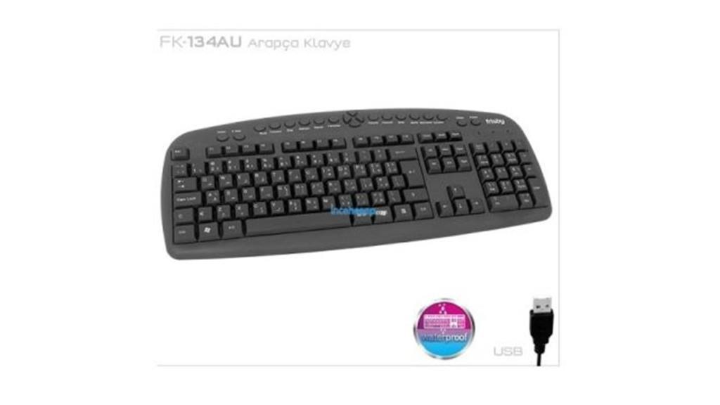 FRİSBYFrisby FK-134AU Arapça Q Usb Kablolu Siyah Multimedya Klavye8697134452120