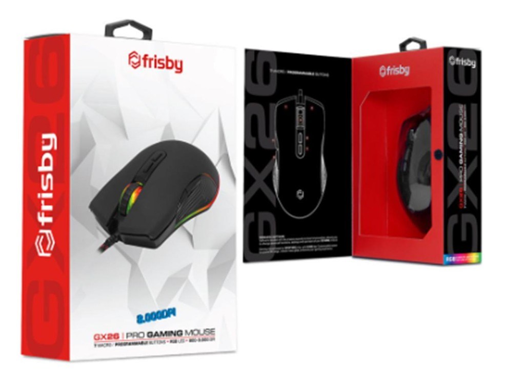 FRİSBYFrisby FM-G3350K RGB GX26 Kablolu Gaming Mouse 8000Dpı 7 Macro Progranabilir Button6903433501912