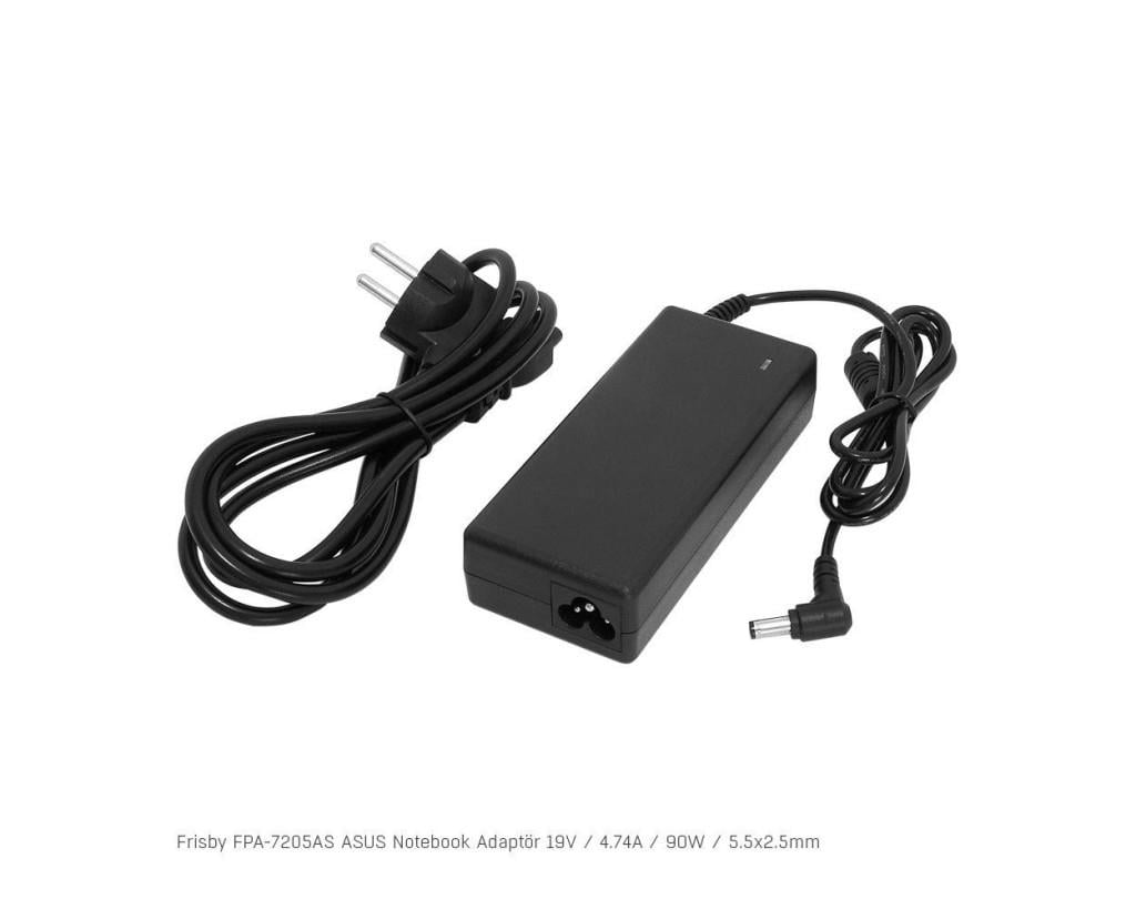 FRİSBYFrisby FPA-7205AS Notebook Adaptör (Asus) 19V 4.74A (Uç Boyutu : 5.5 x 2.5mm)8693472056358