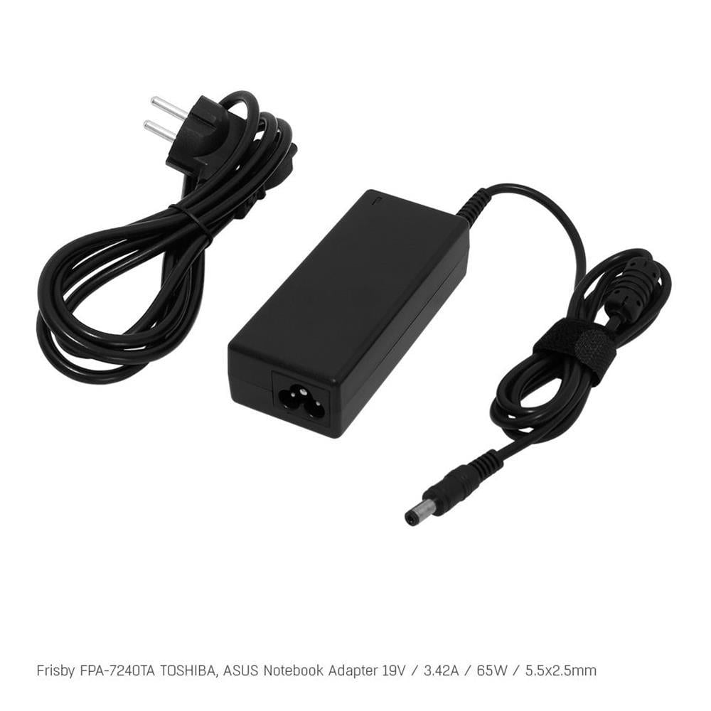 FRİSBYFrisby FPA-7240TA Notebook Adaptör (Toshiba, Asus) 19V 3.42A (Uç Boyutu : 5.5 x 2.5mm)6903472402393