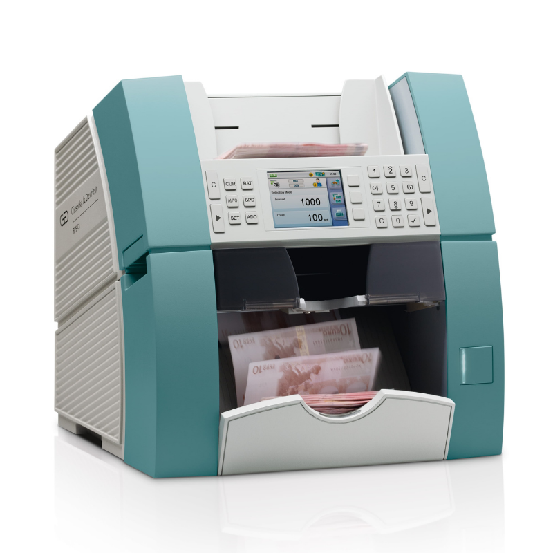 Giesecke+DevrientGiesecke+Devrient BPS C1 Profesyonel Banknot Sayma ve Tanıma Makinesi, 10 Ülke Para Birimi, Çek OkumaBPSC1