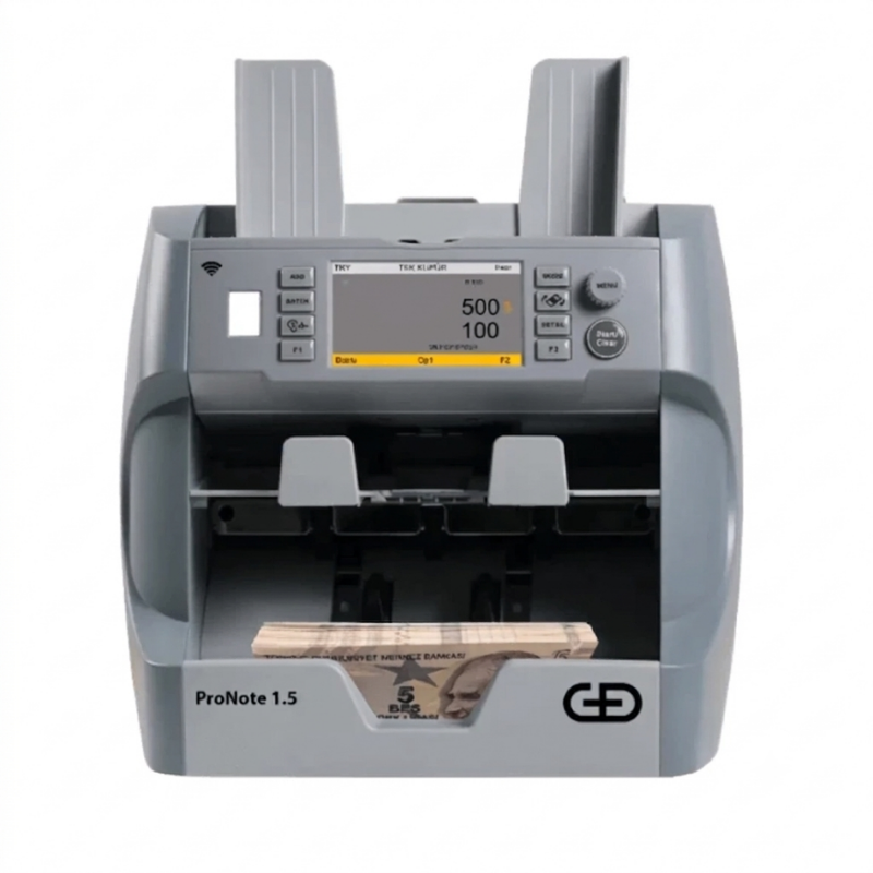 Giesecke+DevrientGiesecke+Devrient ProNote 1.5 Gen4 Banknot Sayma Makinesi, 25 Ülke Para Birimi SayarProNote 1.5 Gen4